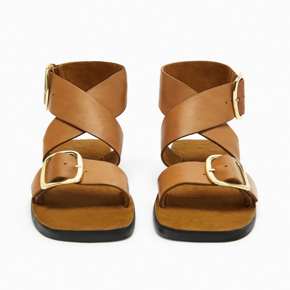 Zara leather sandals - Picture 1 of 6
